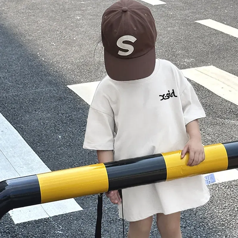 【90-160cm】話題沸騰中 絶対欲しい ファッション ゆったり オーバーサイズ 2色選べる 夏 女の子 Ｔシャツ
