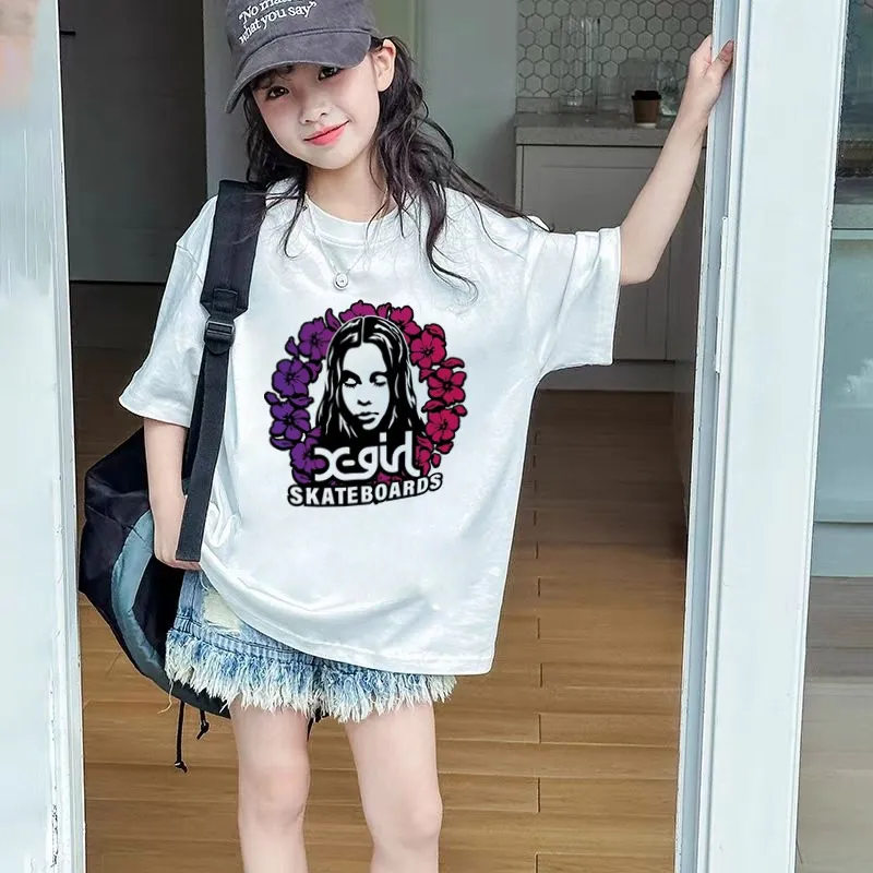 【90-160cm】人気上昇中 大注目 おしゃれ カジュアル 女の子 半袖 Ｔシャツ