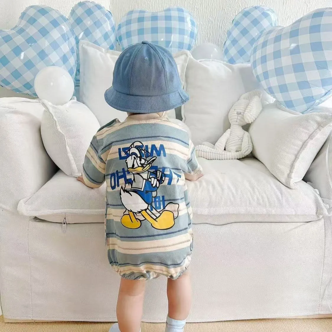 【66-150cm+親サイズ】人気上昇中 可愛い お出かけコーデにも 親子ペア ロンパース/Ｔシャツ