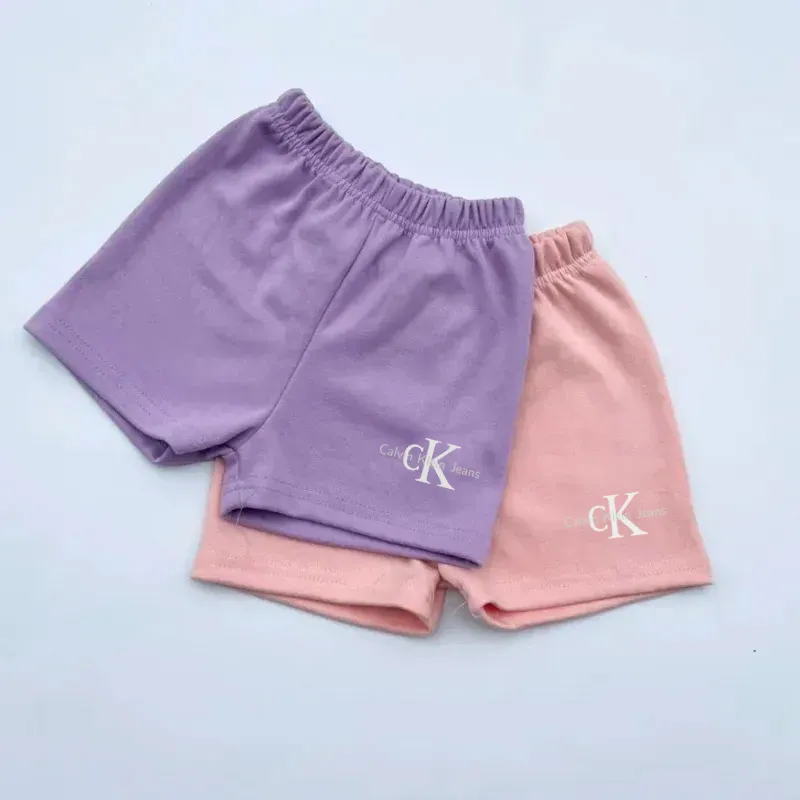 【80-150cm】二点セット 爆売れ中 シンプル トレンド  半袖 Ｔシャツ+ショートパンツ セットアップ