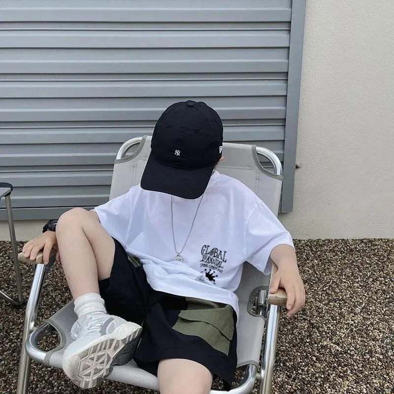 【90-160cm】着回し最強 爆売れ中 カジュアル プリント 着やすい  男の子 半袖 Ｔシャツ