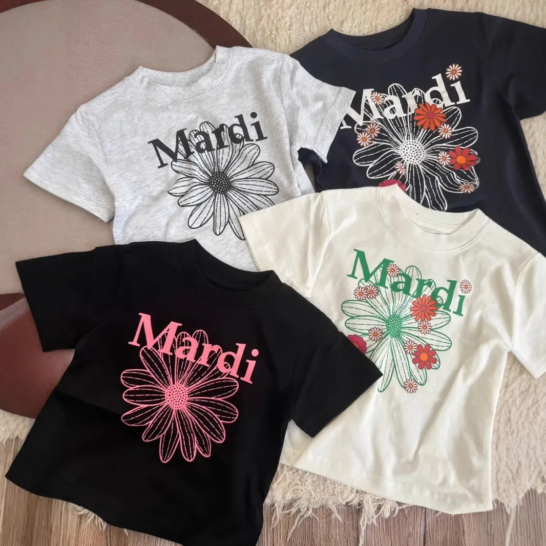 【90-160cm+親サイズ】人気爆発中 売れ筋 おしゃれ カジュアル 定番 花柄 半袖 Ｔシャツ