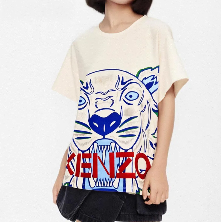 【110-160cm】おしゃれキッズ必見 売れ筋 高品質 プリント 合わせやすい 半袖 Ｔシャツ