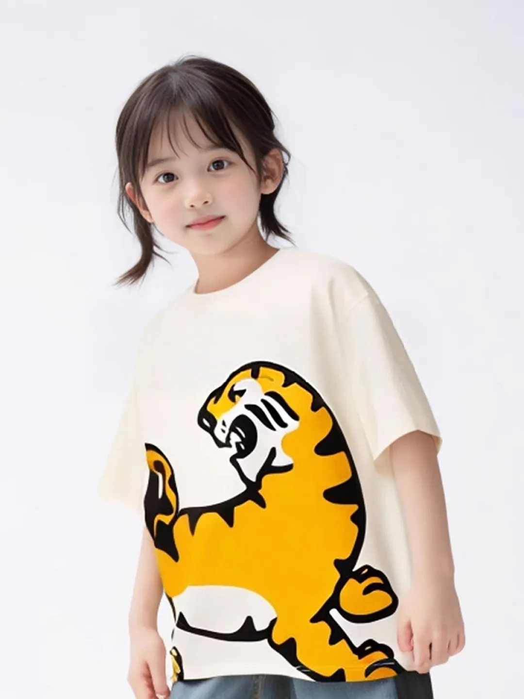 【110-160cm】おしゃれキッズ必見 売れ筋 高品質 プリント 合わせやすい 半袖 Ｔシャツ