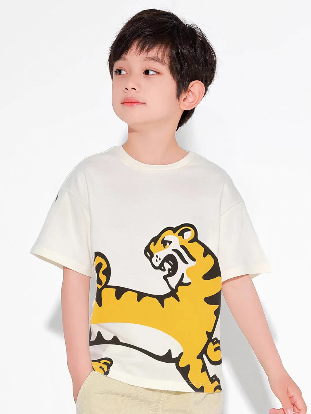 【110-160cm】おしゃれキッズ必見 売れ筋 高品質 プリント 合わせやすい 半袖 Ｔシャツ