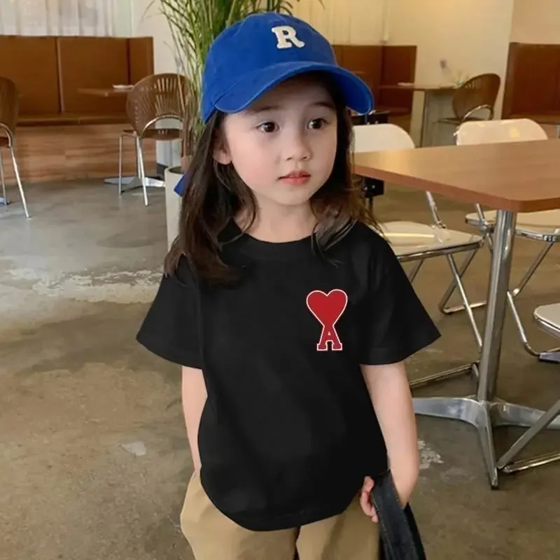 【90-160cm】大歓迎 爆売れ中 トレンド 人気な定番 合わせやすい 女の子 半袖 Ｔシャツ