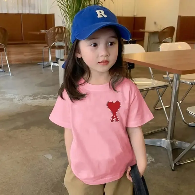 【90-160cm】大歓迎 爆売れ中 トレンド 人気な定番 合わせやすい 女の子 半袖 Ｔシャツ