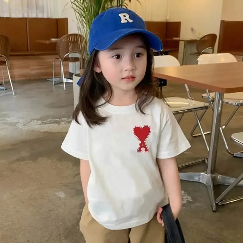 【90-160cm】大歓迎 爆売れ中 トレンド 人気な定番 合わせやすい 女の子 半袖 Ｔシャツ
