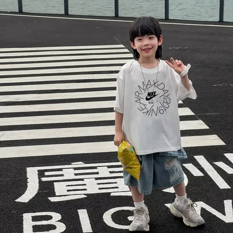 【90-160cm】リラックス感ある 大活躍 カジュアル 着やすい 男の子 半袖 Ｔシャツ