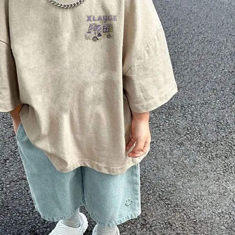 【90-160cm】トレンド感たっぷり 爆売れ中 ユニーク カッコイイ 男の子 半袖 Ｔシャツ