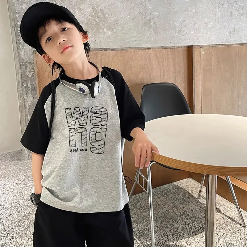 【110-170cm】絶対欲しい  大注目 夏新作 シンプル 合わせやすい 男の子 半袖 Ｔシャツ