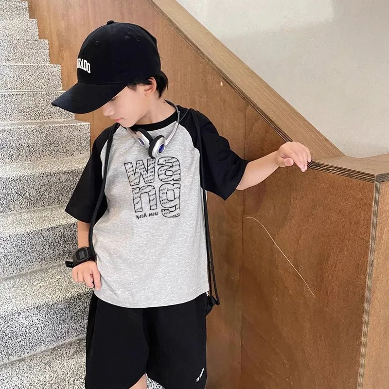 【110-170cm】絶対欲しい  大注目 夏新作 シンプル 合わせやすい 男の子 半袖 Ｔシャツ