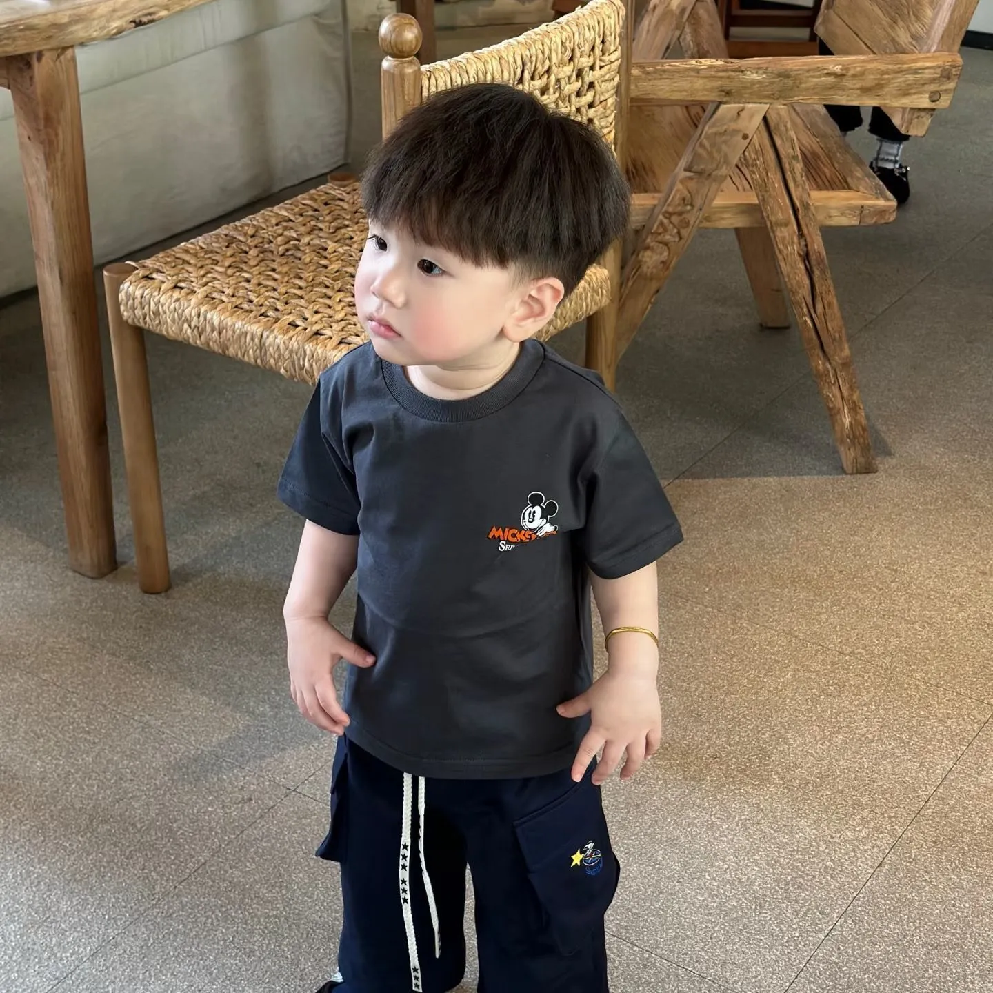 【90-160cm】人気上昇中 爆売れ中 トレンド  カジュアル  着せやすい 男の子 半袖 Ｔシャツ