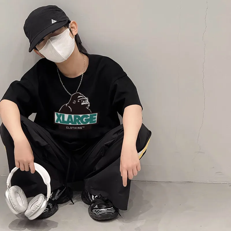 【90-160cm】絶対カッコイイ 売れ筋 トレンド  ゆったり  気質いい 男の子 半袖 Ｔシャツ