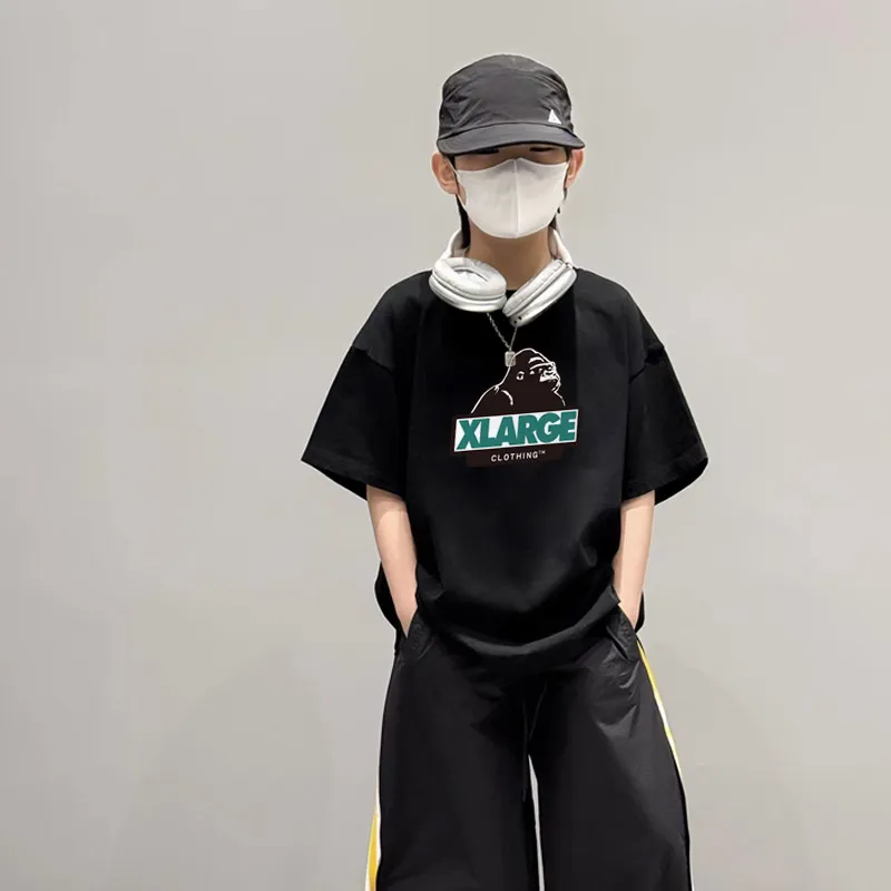 【90-160cm】絶対カッコイイ 売れ筋 トレンド  ゆったり  気質いい 男の子 半袖 Ｔシャツ