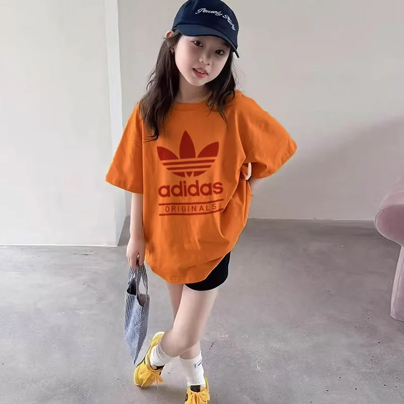 【90-160cm】着回し力抜群 通気性 トレンド  おすすめ  着心地良い 女の子  半袖 Ｔシャツ