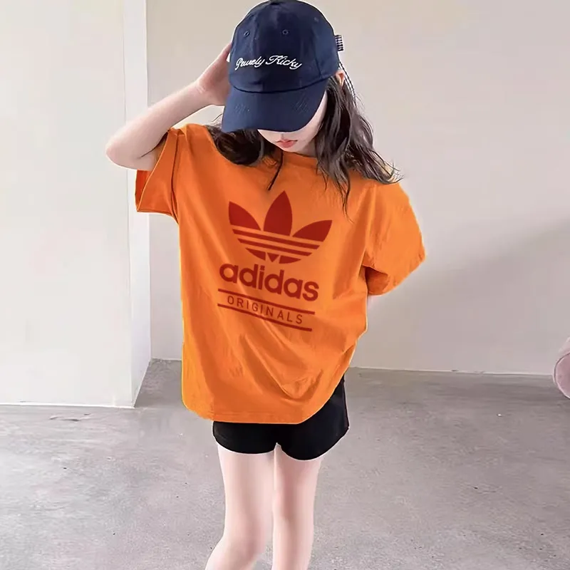 【90-160cm】着回し力抜群 通気性 トレンド  おすすめ  着心地良い 女の子  半袖 Ｔシャツ