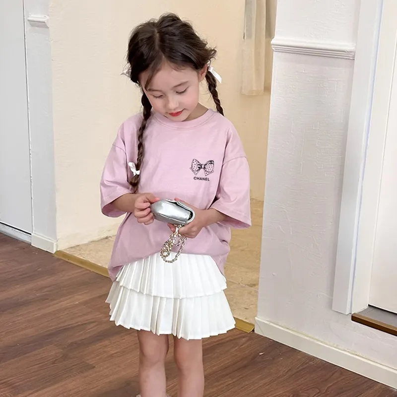【90-160cm】おしゃれキッズ必見 売れ筋 可愛い スウィート 女の子 半袖 Ｔシャツ