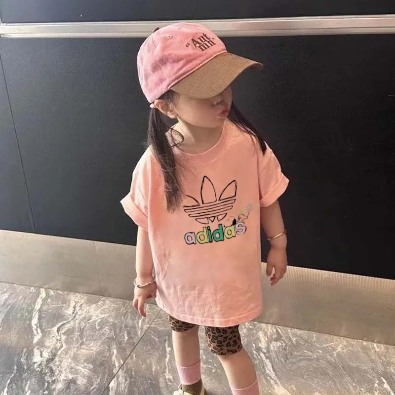 【90-140cm】元気いっぱい 爆売れ中 カジュアル 可愛い 着やすい 女の子 半袖 Ｔシャツ/ショートパンツ