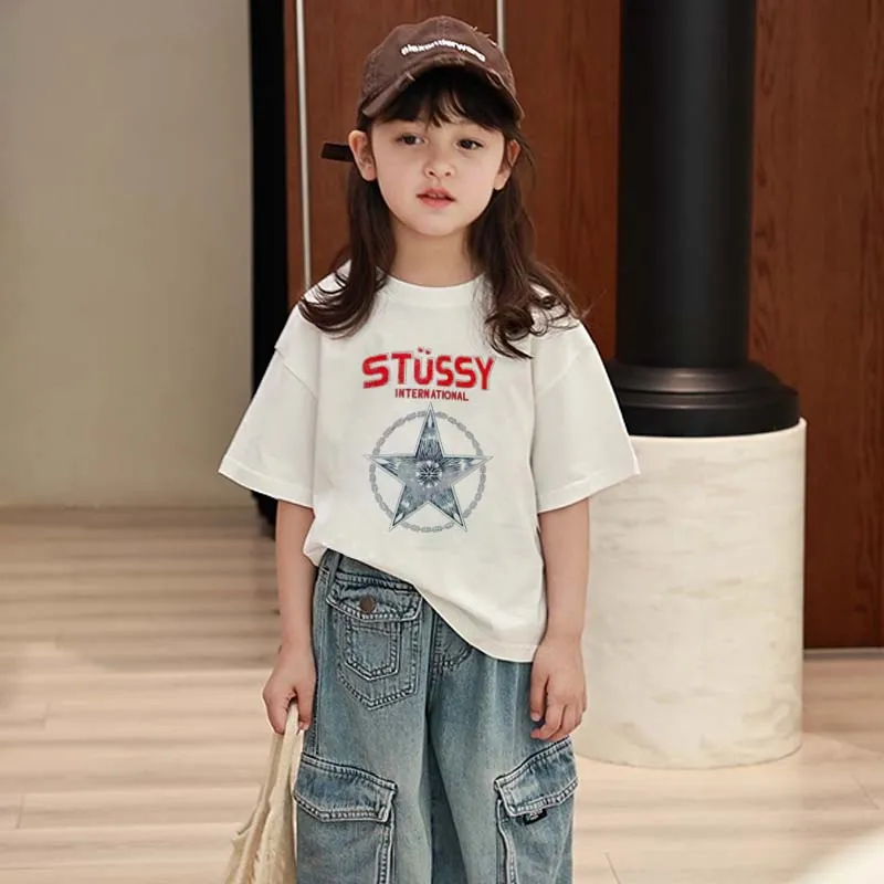 【90-160cm】デイリーにぴったり 大人気 スタイリッシュ トレンド  女の子 半袖 Ｔシャツ