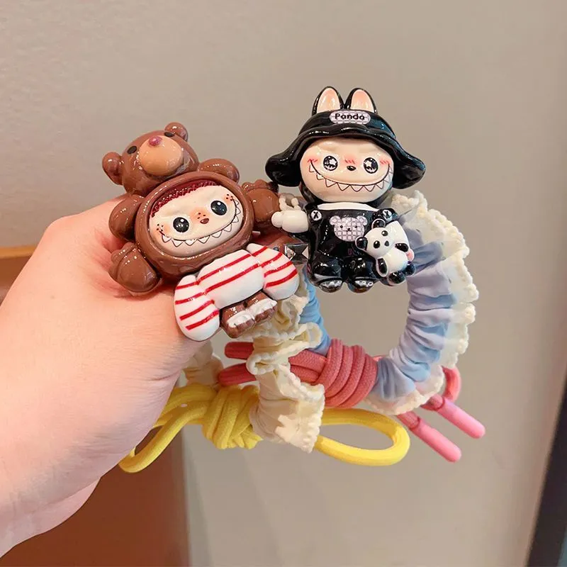 目を奪われる ユニーク キャラクター ヘアアクセサリー シュシュ ヘアゴム