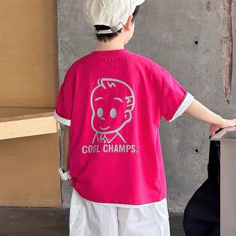 【90-160cm】コンフォート感抜群 爆売れ中 カジュアル シンプル 着やすい 半袖 Ｔシャツ