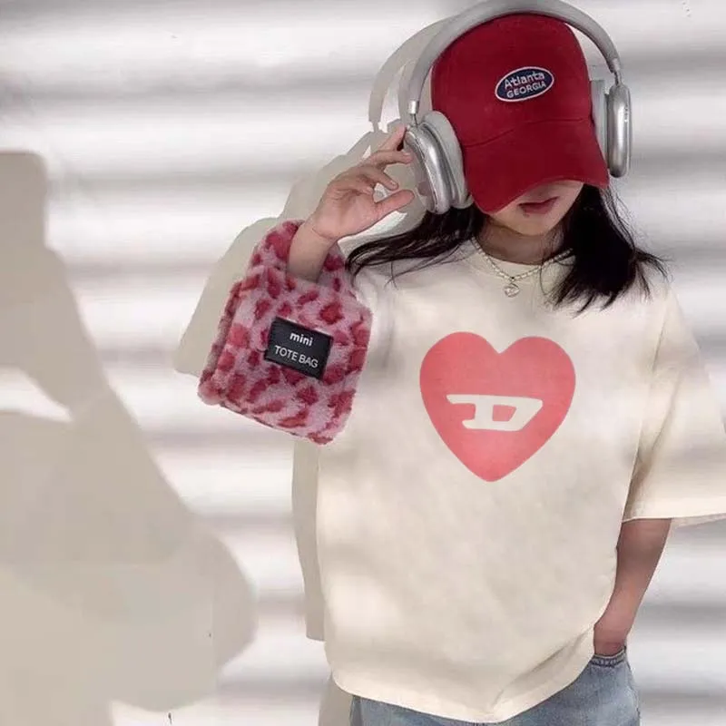 【90-160cm】毎日着たくなる 爆売れ中 心柄 トレンド  着やすい 女の子 半袖 Ｔシャツ