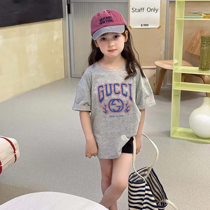 【90-160cm】おしゃれキッズ必見 トレンド  スタイリッシュ 女の子 半袖 Ｔシャツ