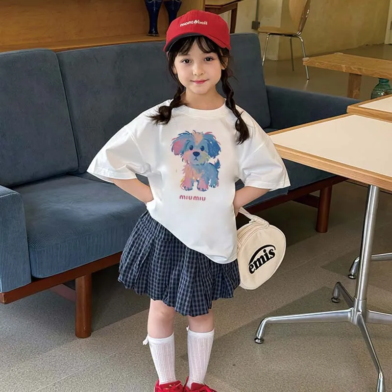 【90-160cm】毎日着たくなる かわいさ満点 カートゥーン 女の子 半袖 Ｔシャツ