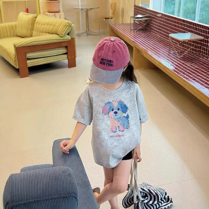 【90-160cm】毎日着たくなる かわいさ満点 カートゥーン 女の子 半袖 Ｔシャツ