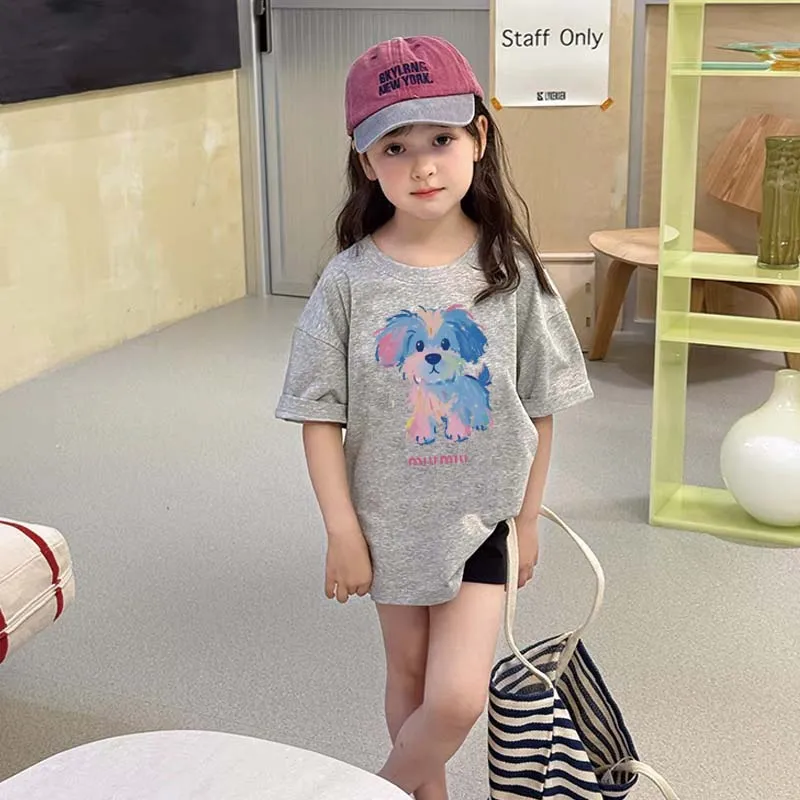 【90-160cm】毎日着たくなる かわいさ満点 カートゥーン 女の子 半袖 Ｔシャツ