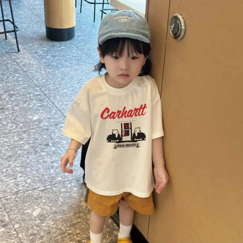 【90-160cm】リラックス感ある  大人気 カジュアル カッコイイ 男の子 半袖 Ｔシャツ