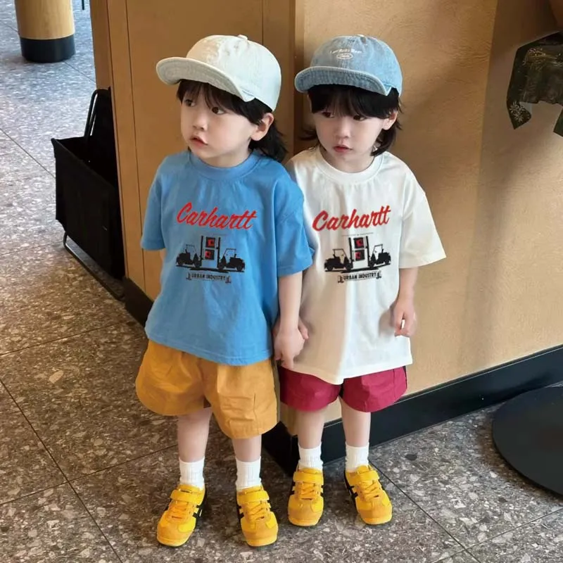 【90-160cm】リラックス感ある  大人気 カジュアル カッコイイ 男の子 半袖 Ｔシャツ
