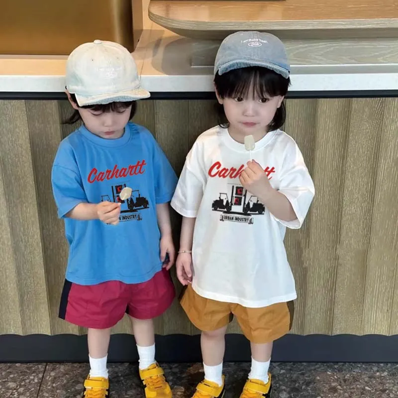 【90-160cm】リラックス感ある  大人気 カジュアル カッコイイ 男の子 半袖 Ｔシャツ