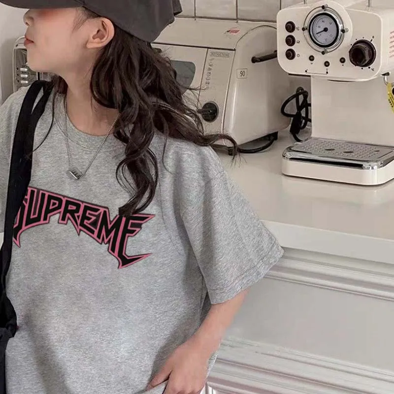 【90-160cm】絶対見逃さないで 大人気 カジュアル ストリート 着やすい 女の子 半袖 Ｔシャツ