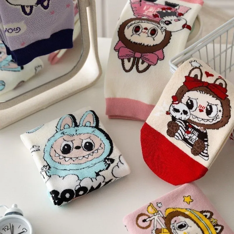 ５足セット おしゃれキッズ必見 可愛い キャラクター 通気性抜群 履きやすい ソックス