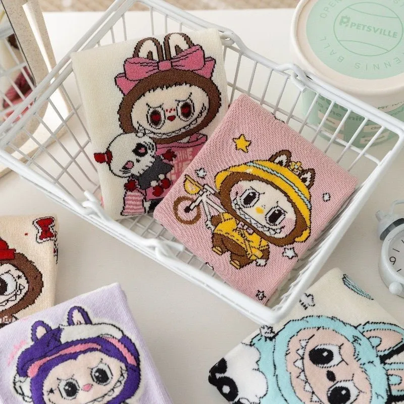 ５足セット おしゃれキッズ必見 可愛い キャラクター 通気性抜群 履きやすい ソックス