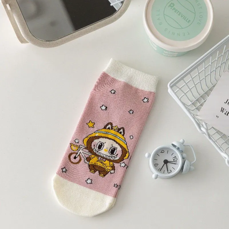 ５足セット おしゃれキッズ必見 可愛い キャラクター 通気性抜群 履きやすい ソックス