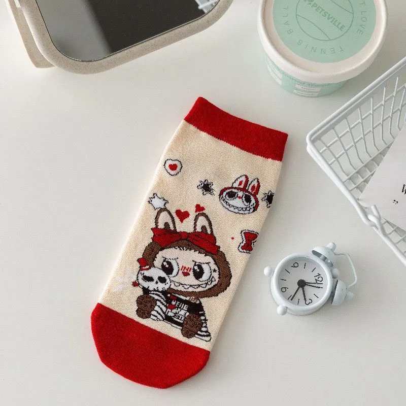５足セット おしゃれキッズ必見 可愛い キャラクター 通気性抜群 履きやすい ソックス