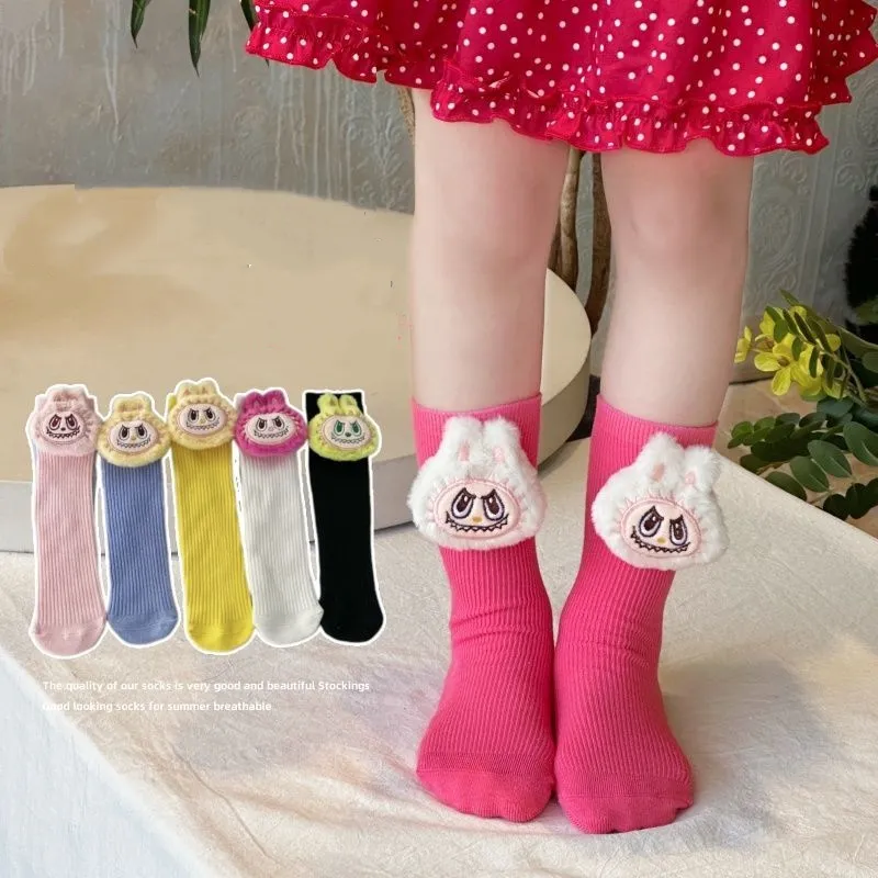 SNSで話題 可愛い キャラクター カラバリ豊富 通気性抜群 キッズ クルーソックス