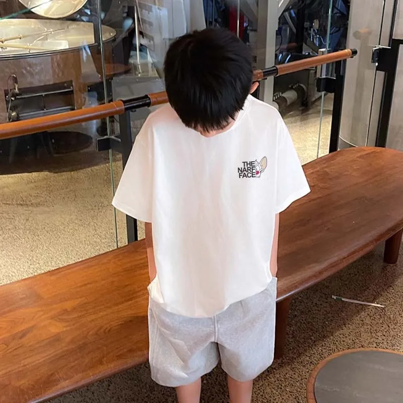 【90-160cm】見逃し厳禁 合わせやすい カジュアル トレンド 男の子 半袖 Ｔシャツ