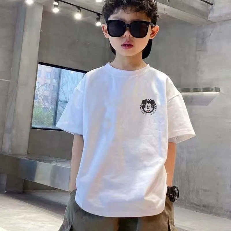 【90-160cm】三色選べる シンプル 着せやすい 通気性 男の子 半袖 Ｔシャツ